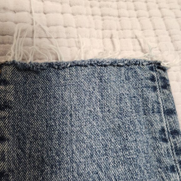 We The Free | High Waisted Button Fly Raw Hem Skinny Jeans Sz 28 - Picture 14 of 16